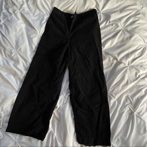 Free People Black Wide Leg Jean